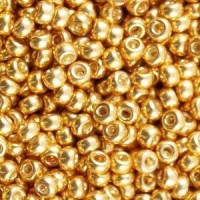 Miyuki seed beads 8/0 - Galvanized yellow gold 8-1053